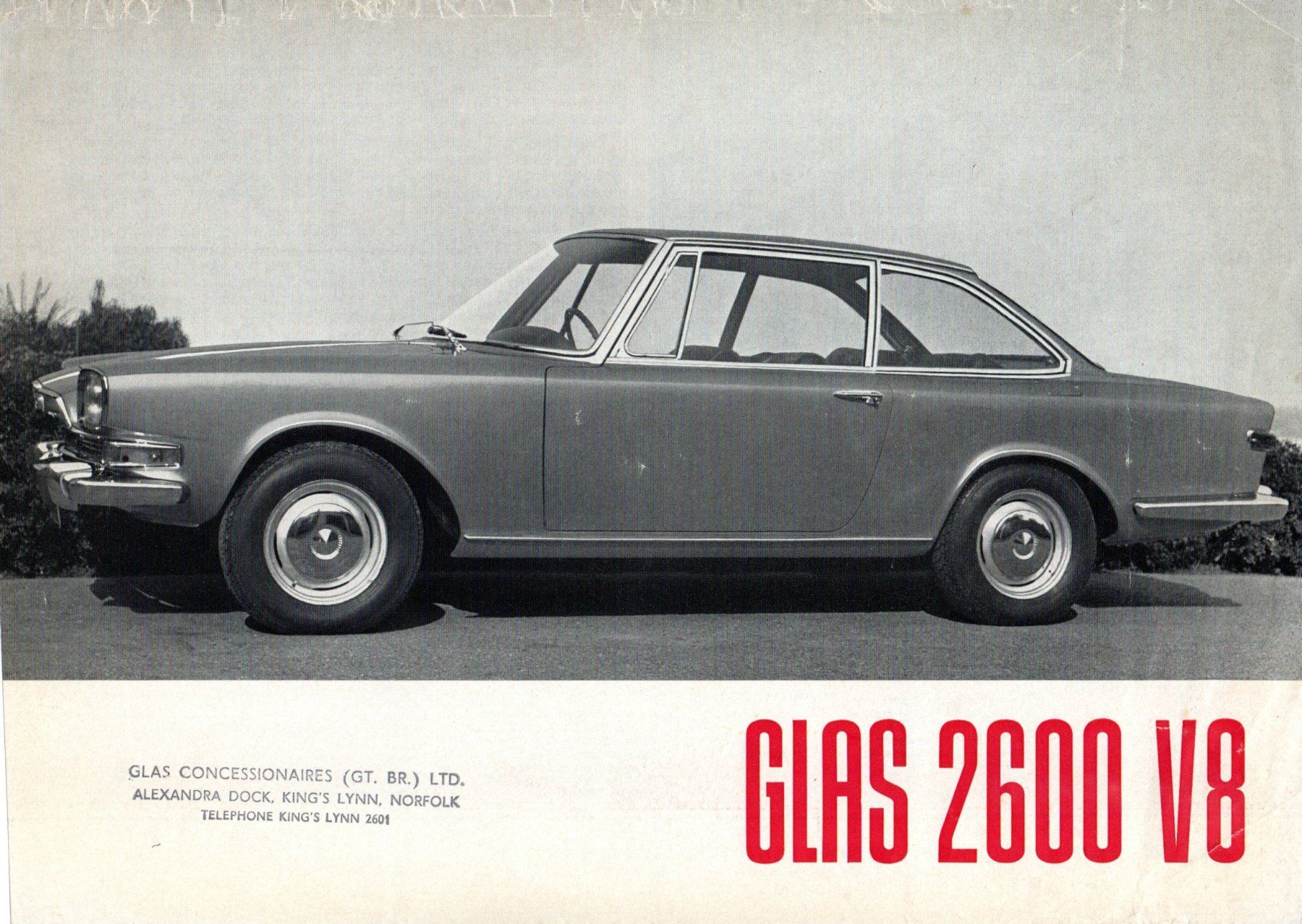 Automobili: Glas 2600 V8  - Original Prospekt – Usato da Malans GR venduto da Chueche427