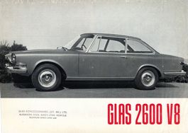 Glas 2600 V8  - Original Prospekt