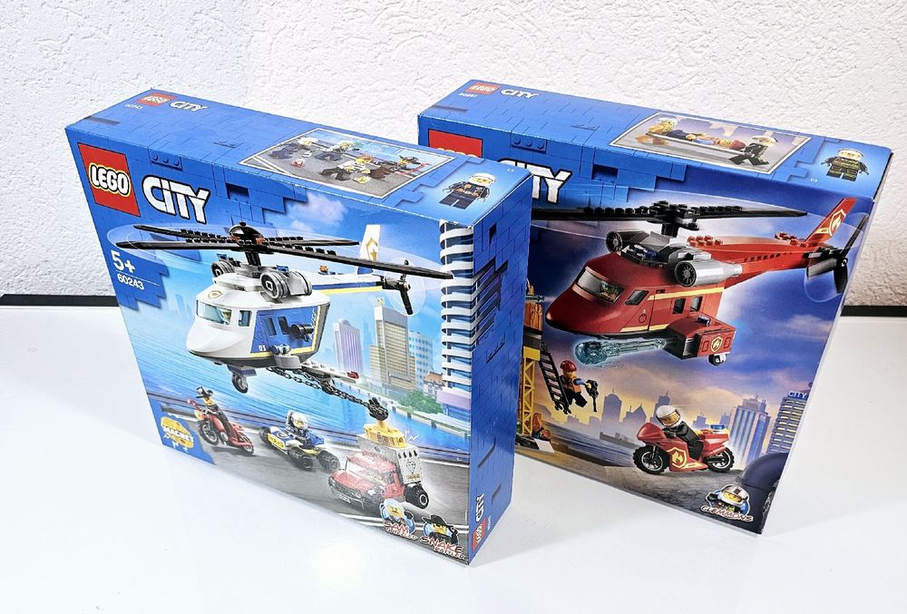 LEGO CITY 60281, 60243 FEUERWEHR- UND POLIZEIHELIKOPTER | Kaufen auf ...