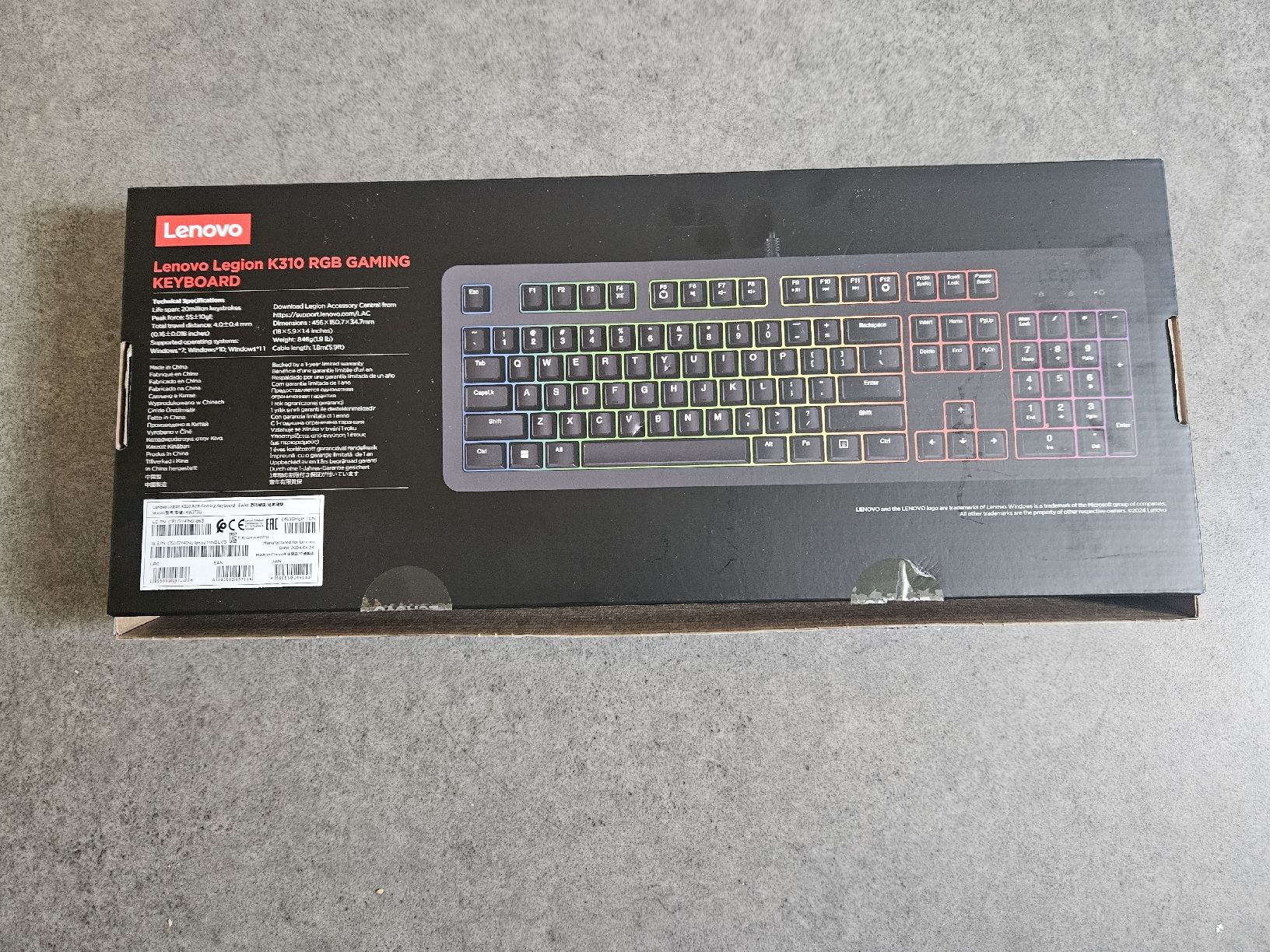 Lenovo Tastiere: Lenovo K310 RBG Gaming Keyboard – Nuovo (secondo la descrizione) da zürich venduto da hat_c9cg 2