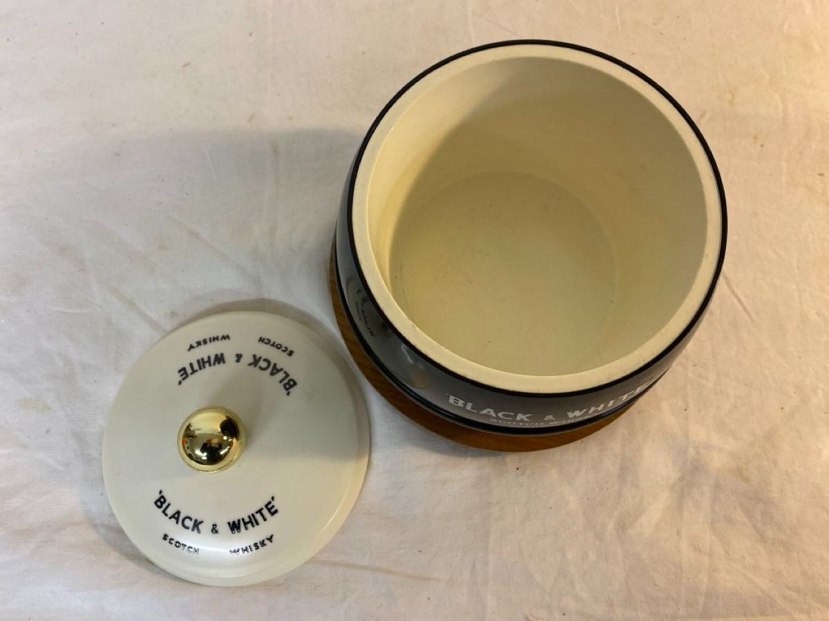 Altro: Black & White Whisky Eis Behälter Vintage Deko – Usato da sursee venduto da trilli-tralli 2