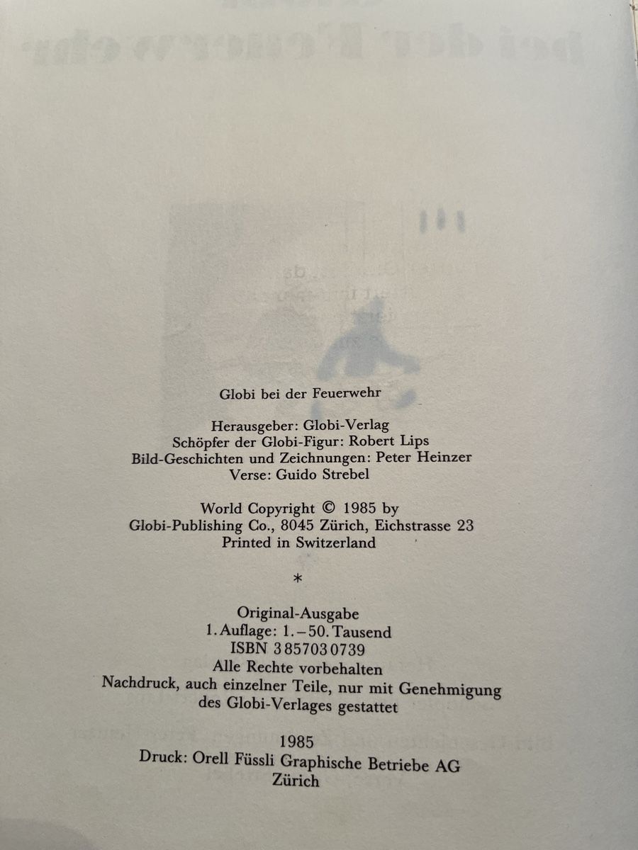 Libri: Globibuch: Globi bei der Feuerwehr – Usato da Aarau venduto da Gipfelstuermer 7