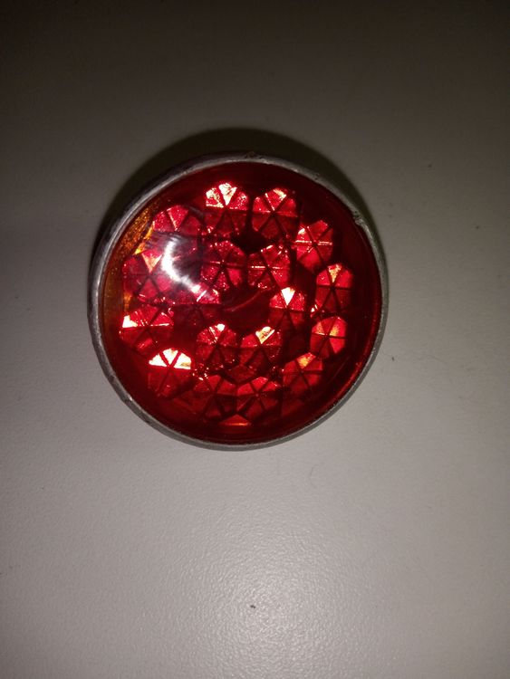 CATADIOPTRE EN VERRE rouge et Aluminium TPV 436 pour vélo Vintage TBE EUR 12,00 - FR