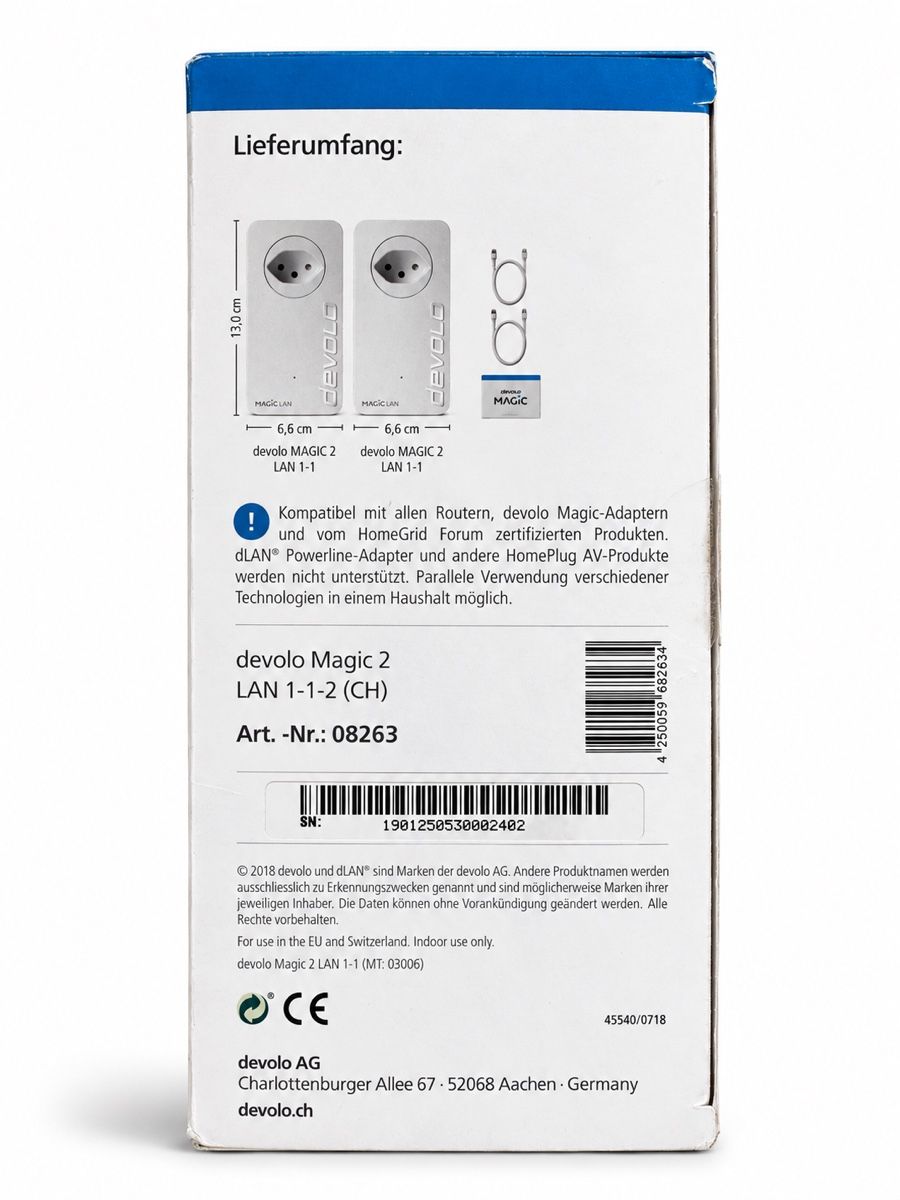 Devolo Lecteurs & Adaptateurs: Powerline Adapter devolo Magic 2 LAN Starter Kit neu – Neuf (Voir description) à Worblaufen par dim_7hqx 4
