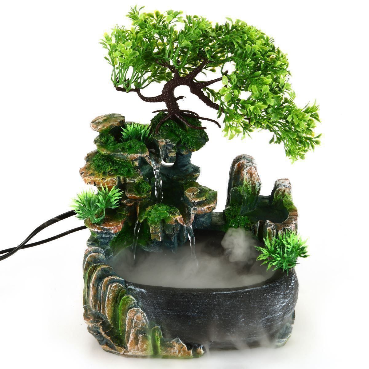 Teiche & Zierbrunnen: Zimmerbrunnen Wasserfall mit Vernebler – Neu (gemäss Beschreibung) aus Thun von Newnewshop 2