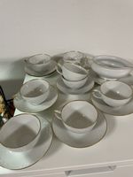 Deber Schloss Blankenburg, Handbemalt, Vintage Geschirr