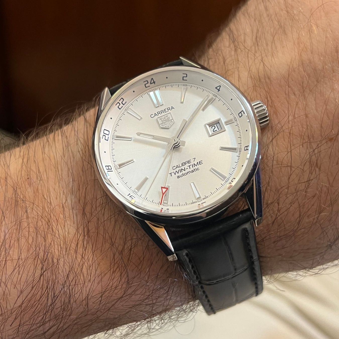 Tag Heuer Orologi: Tag Heuer Carrera Twin-Time Full Set WAR2011-1 – Usato da Carouge GE venduto da Watchaser 3