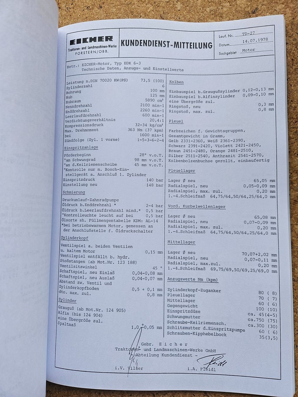 Libri: Eicher Traktor Kundendienst Briefe – Usato da Hohentannen venduto da Spez88 3