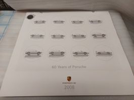Porsche - Kalender: 60 Years of Porsche (2008 - NEW) + Medal
