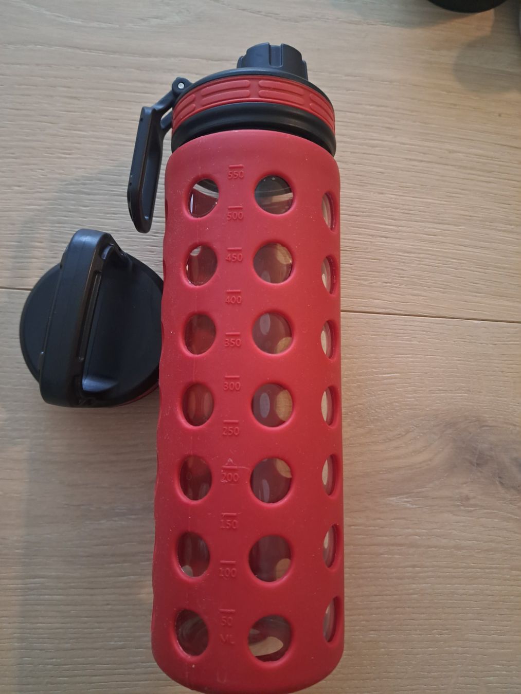 Borracce & Thermos: Lifefactory 550-ml-Glas-Trinkflasche mit Silikonhülle – Nuovo (secondo la descrizione) da Adlikon b.Regensdf venduto da didi_c 3