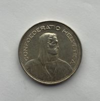 5 Franken Silbermuenze Jahrgang 1965