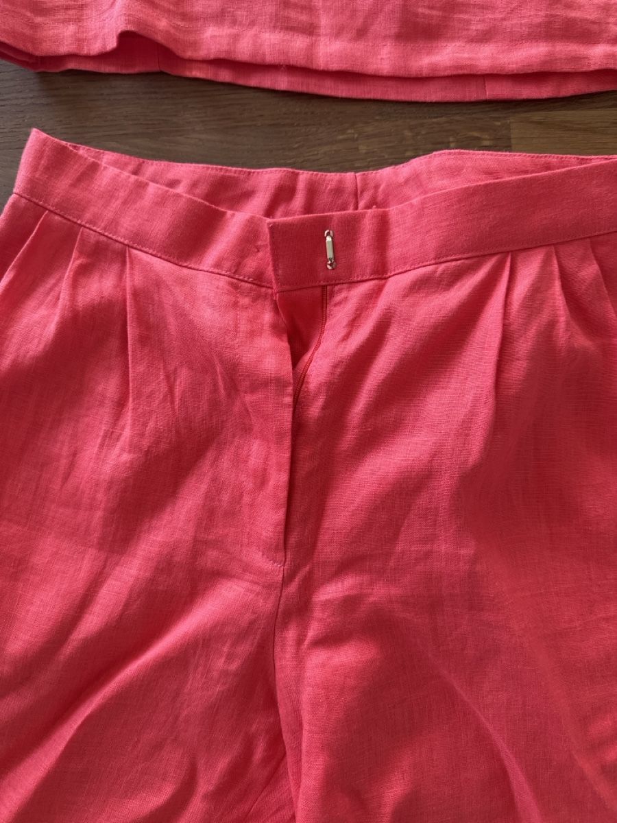 Top: Damen Leinen Set Koralle Grösse 34  – Usato da Zürich venduto da CarouT 2