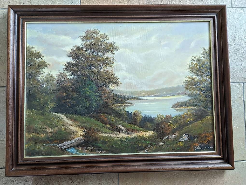 Dipinti: Signiertes Landschaft Ölbild. – Usato da Opfikon venduto da topofspeedy