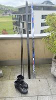 Atomic Langlaufskier 198 with poles and boots