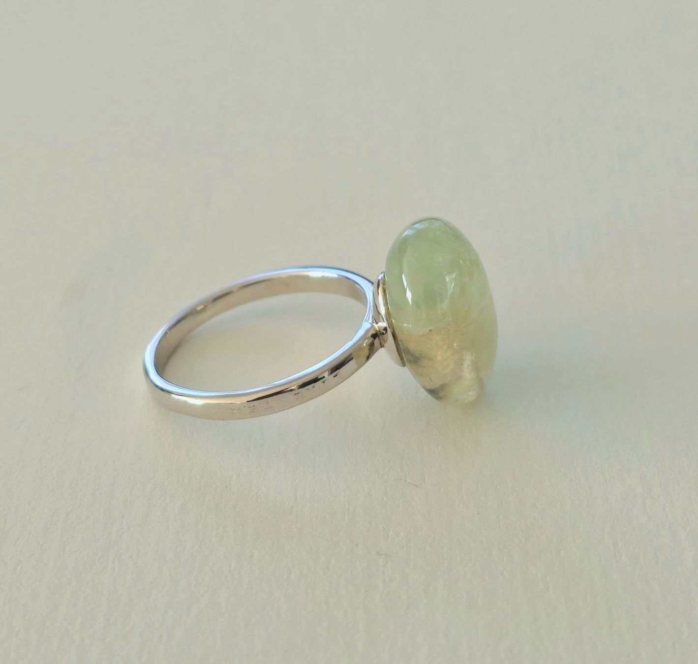 Anelli: Eleganter Prehnit Silberring 925 - NEU – Nuovo e nell'imballaggio originale da Uetikon am See venduto da Coralreef 4