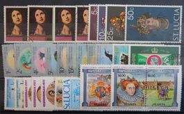 St. Lucia British Lot mit schönen Werten X