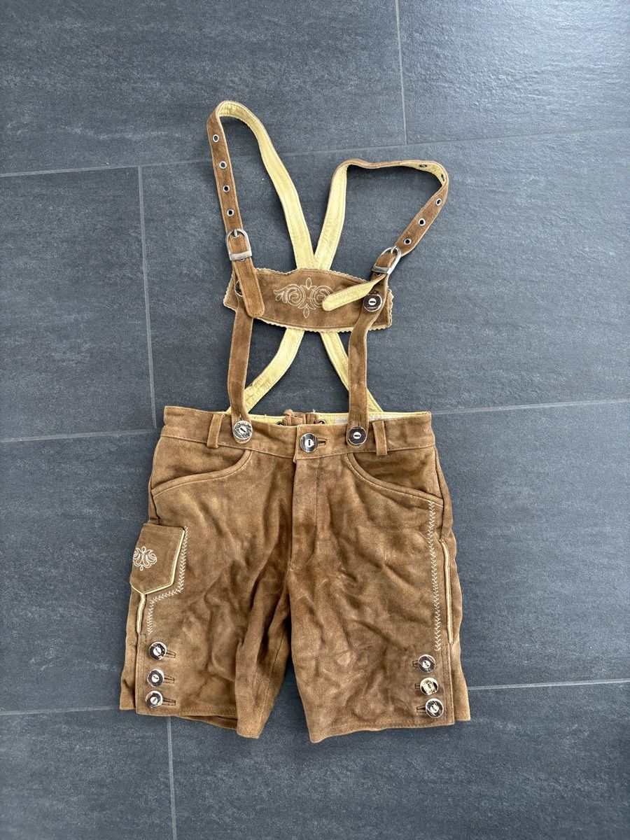 Hosen: Kinder Lederhose Gr 128 – Gebraucht aus Waldkirch von bobby205