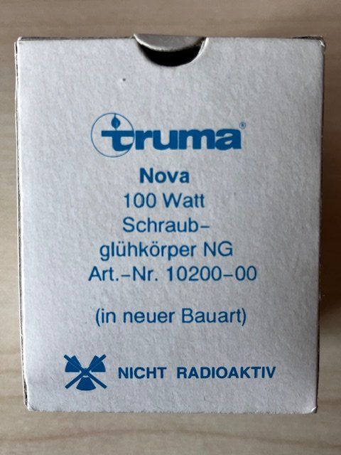 Lampadari & plafoniere: Schraubglühkörper NG - truma Nova 100 Watt für Gasleuchten – Nuovo e nell'imballaggio originale da Rüschlikon venduto da Goodbettertop 1