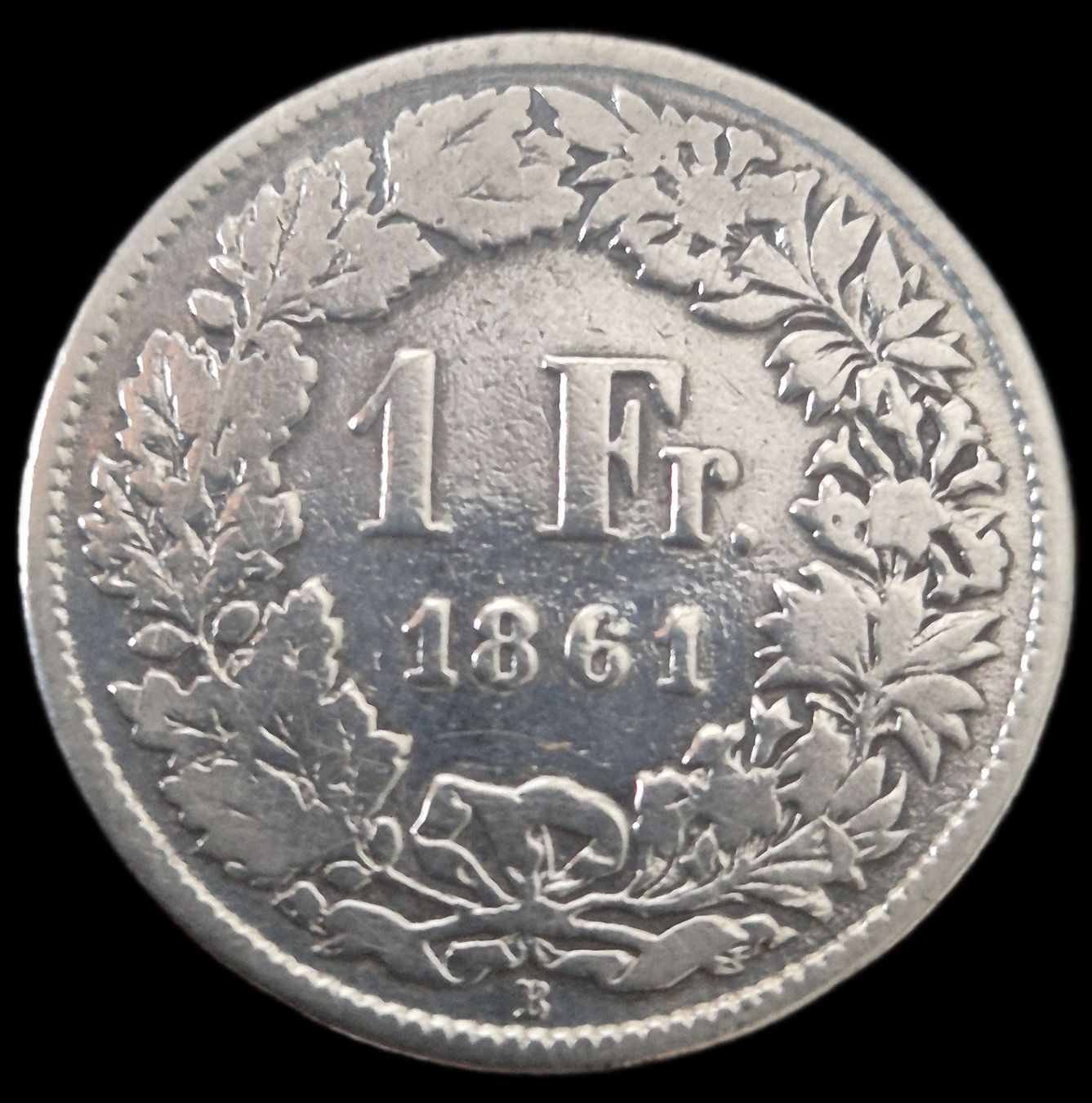 Tutti le monete: Top Silber 1 Franken 1861 Schweiz – Usato da Grenchen venduto da Grenchen_Coins