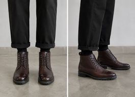 Bottes unisexe- taille 41 - jamais portée - cuir véritable