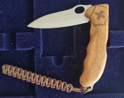 Taschenmesser Victorinox Holzgriff mit Etui Neuwertig