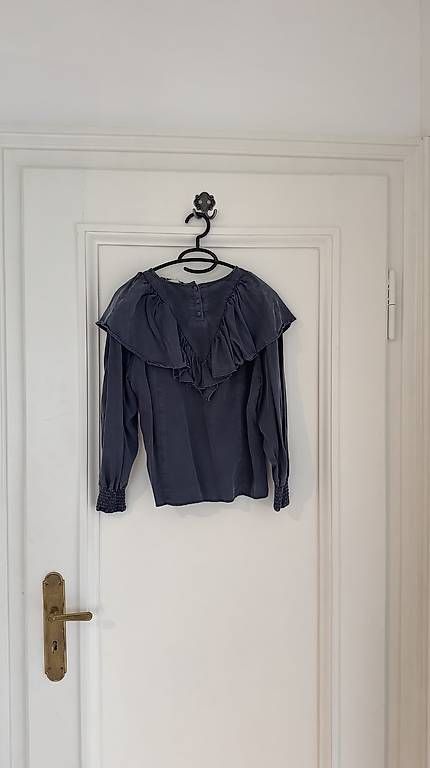 Camicette: Bluse, western-jeans look, blau, S/36 – Usato da Luzern venduto da bar_v528 1