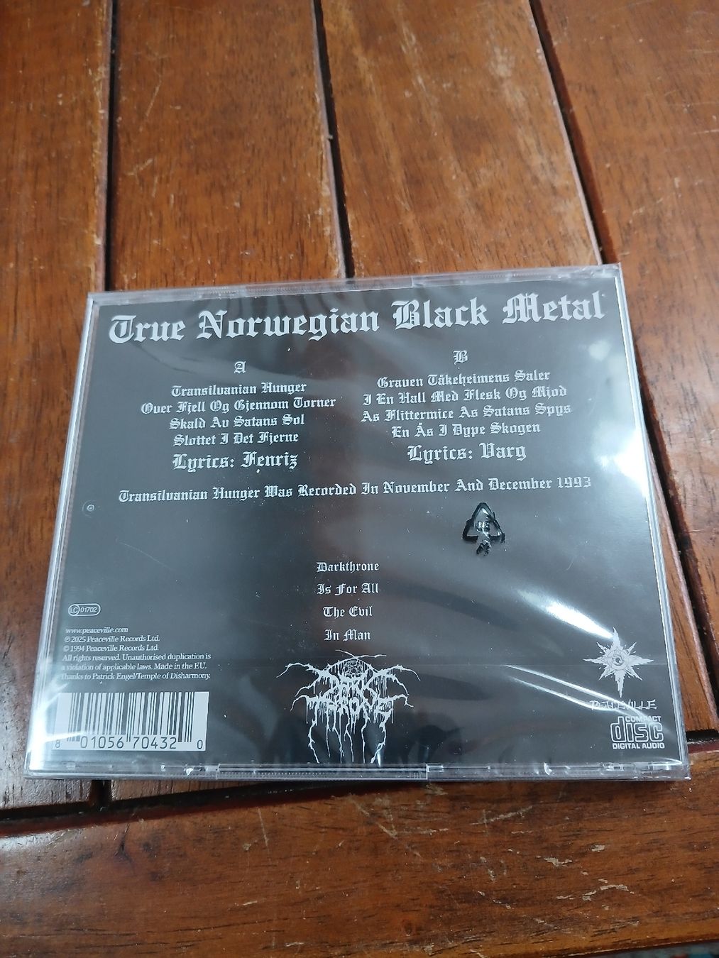 CD: darkthrone - trans...(neu) – Nuovo e nell'imballaggio originale da St-Cergue venduto da VeganWarrior 1