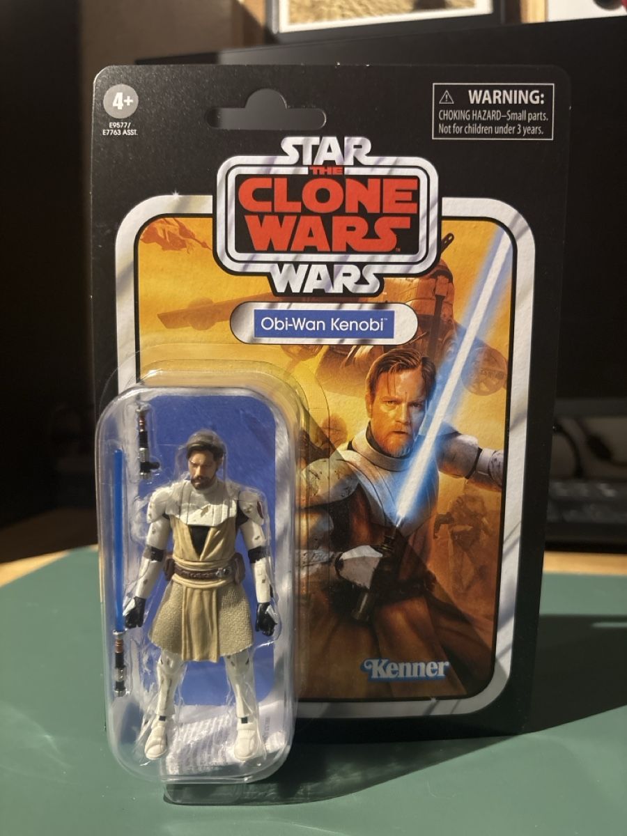 Hasbro Statuette: Kenner/Hasbro Obi-Wan Kenobi Clone Wars – Nuovo e nell'imballaggio originale da Kriessern venduto da chickenugget8080