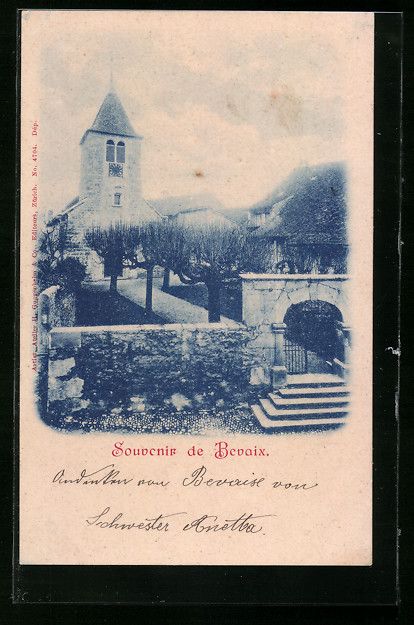 Ansichtskarten: AK Bevaix, Souvenir, Panorama – Gebraucht aus Berlin von bartko-reher