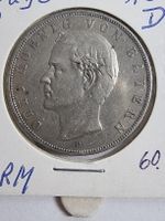 Silber 3 Mark Deutsches Reich 1908 D Otto König Bayern Münze