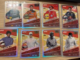 Topps Turbo Attax 2026 Greats of the Grid komplett GG1-8