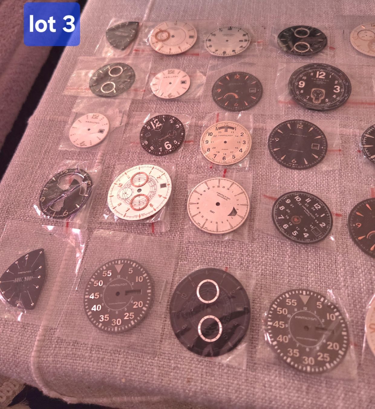 Hamilton Orologi: lot de cadrans Hamilton ( 37 pcs) – Usato da la Chaux-de-Fonds venduto da Firenze6 4