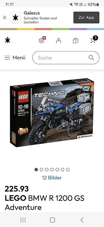Kit di costruzioni: Lego technic bmw Motorrad r 1200 – Usato da Immensee venduto da ser_8529