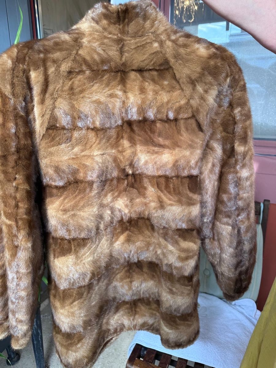 Giacche: Veste en vison brun taille 40 – Usato da Genève venduto da irissette