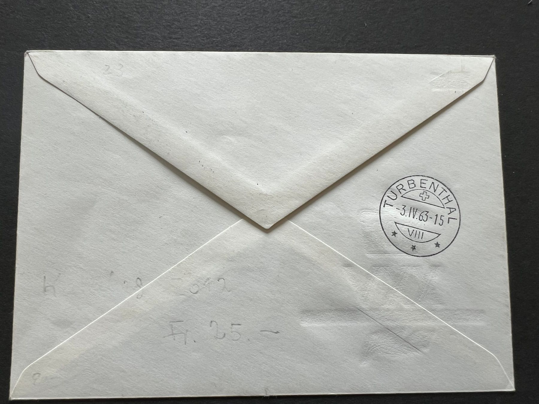 Tutti i francobolli: FDC Liechtenstein 1963   (M56) – Usato da Hinwil venduto da Sidi4 1