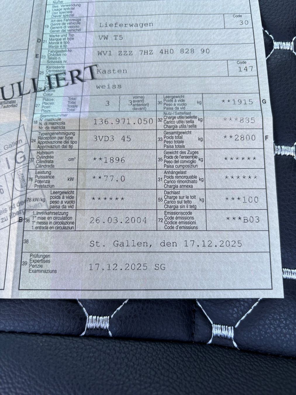 VW Veicoli commerciali: VW T5 1.9 TDI 2004 lange Version – Usato da Gams venduto da mir_n5kk 9