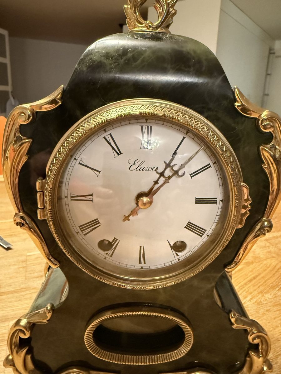 Eluxa Orologi da terra & Orologi da parete: Eluxa Tischuhr, Marmor Optik,  Standuhr Pendule – Usato da Goldach venduto da Messerguru 2