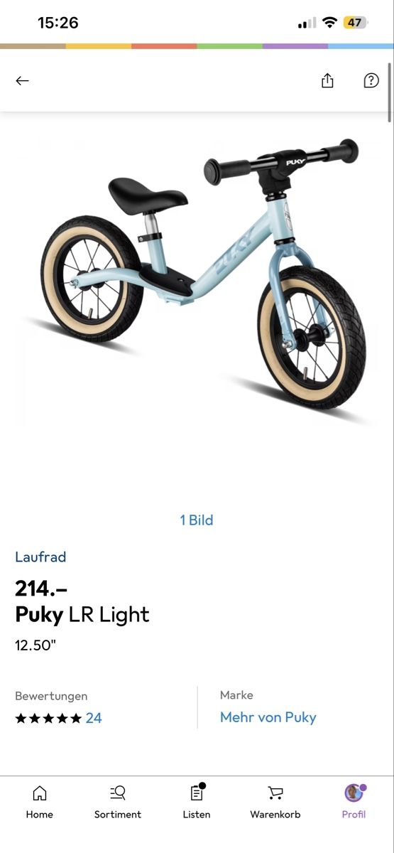 Puky Veicoli per bambini: Laufrad Puky LR Light – Usato da Küssnacht am Rigi venduto da TheMarket55 6