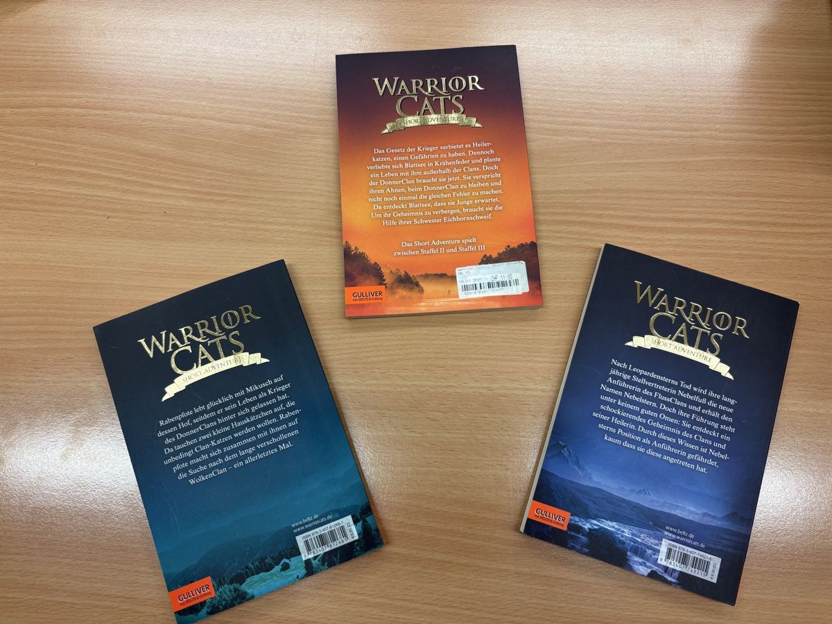 Bücher: Warrior Cats Kurzabenteuer 3 Buecher  – Gebraucht aus Gamsen von Jessi_Booh 1
