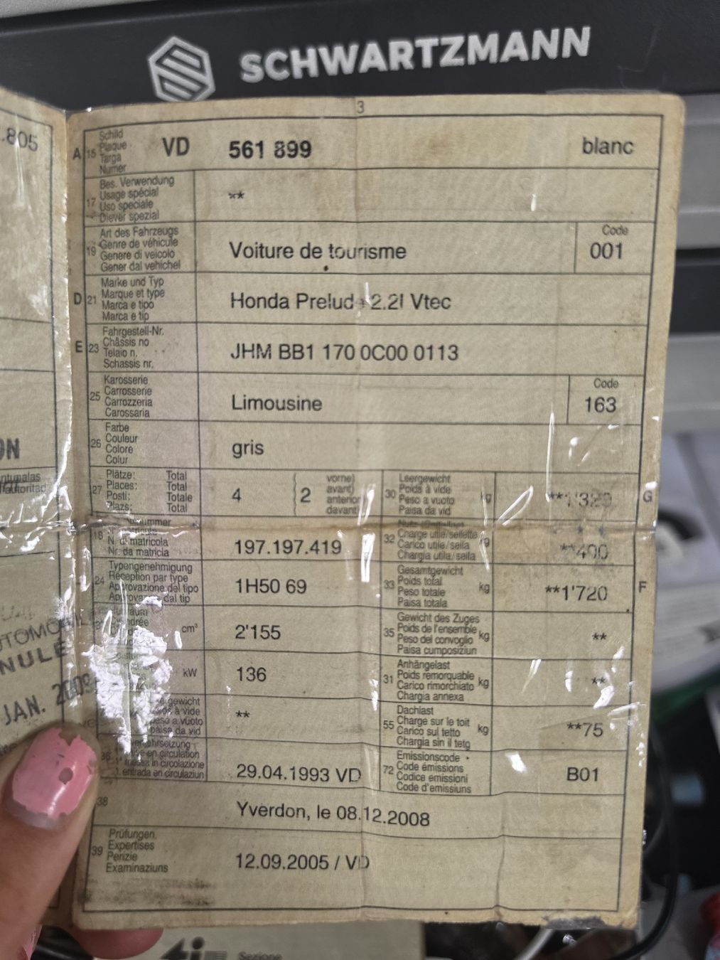 Honda Automobili: Honda Prelude BB1 Projekt  – Difettoso da Riggisberg venduto da Linaaagxi 8