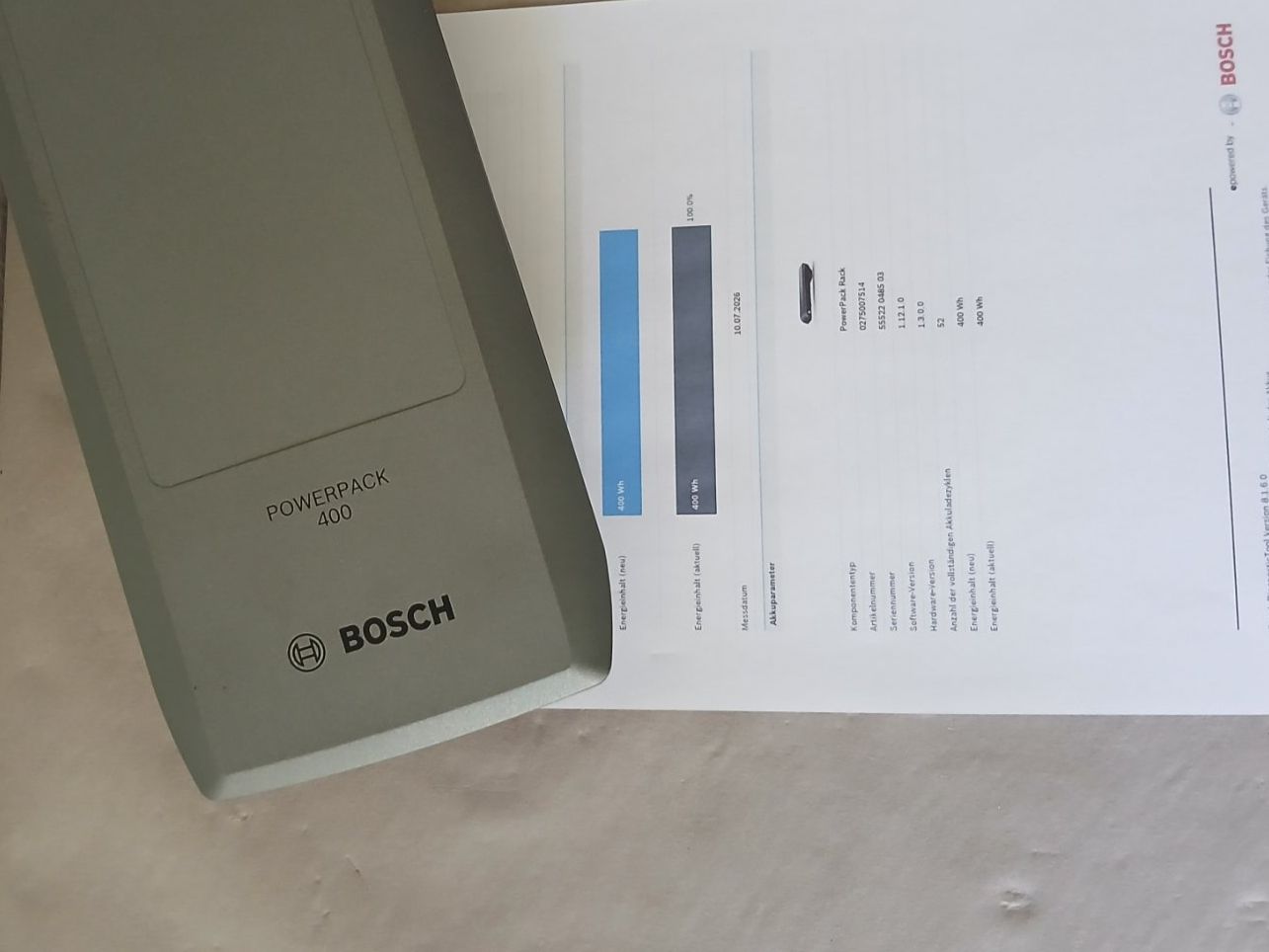 Bosch Batterie: Bosch Powerpack 400 mit 463Wh - Gepäckträger - Messbericht – Usato da Winterthur venduto da .-thx-. 2