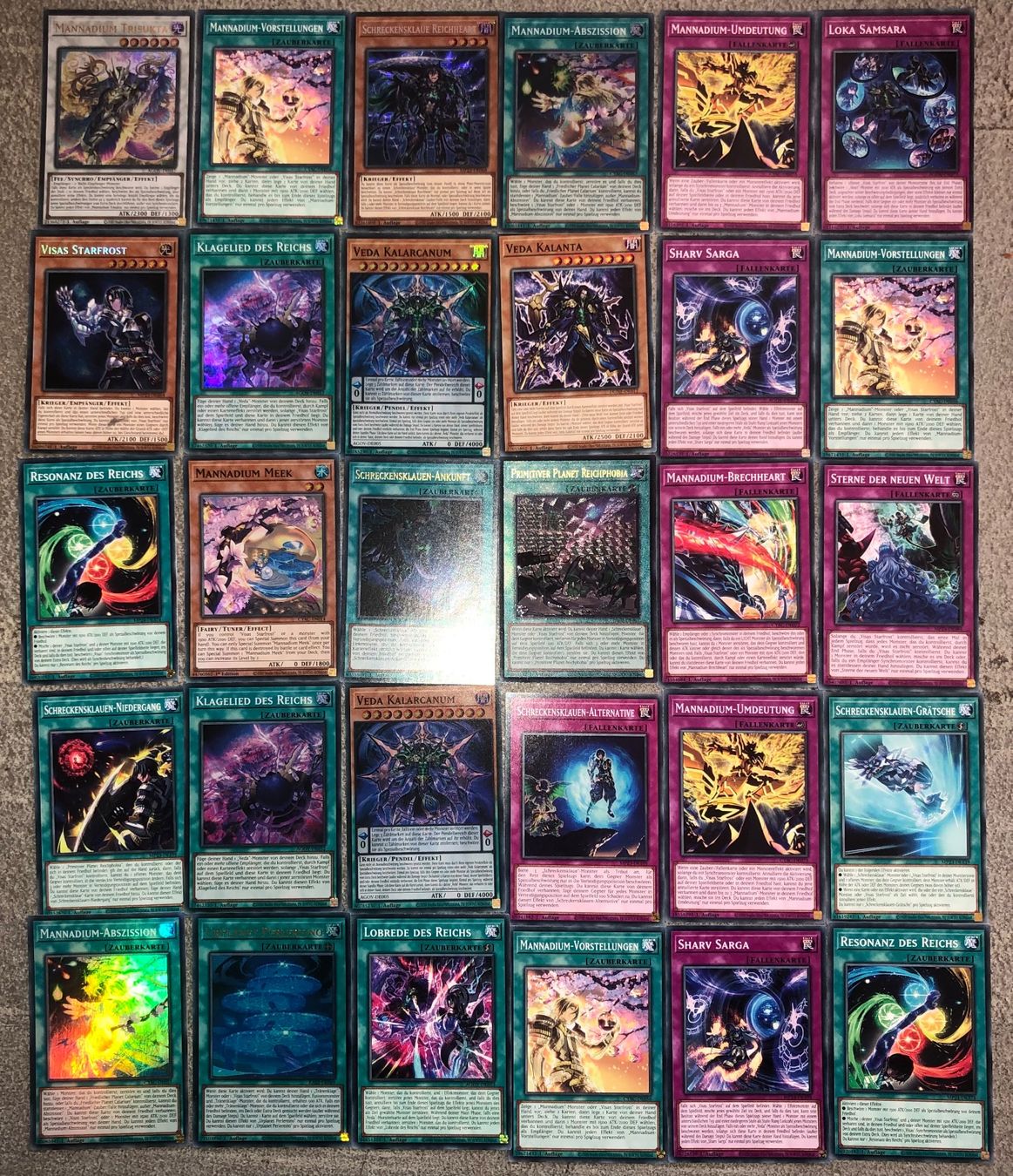 Yugioh Carte collezionabili: Visas / Mannadium / Schreckensklaue  Deck Set – Nuovo (secondo la descrizione) da Altstätten SG venduto da ChangeMaker