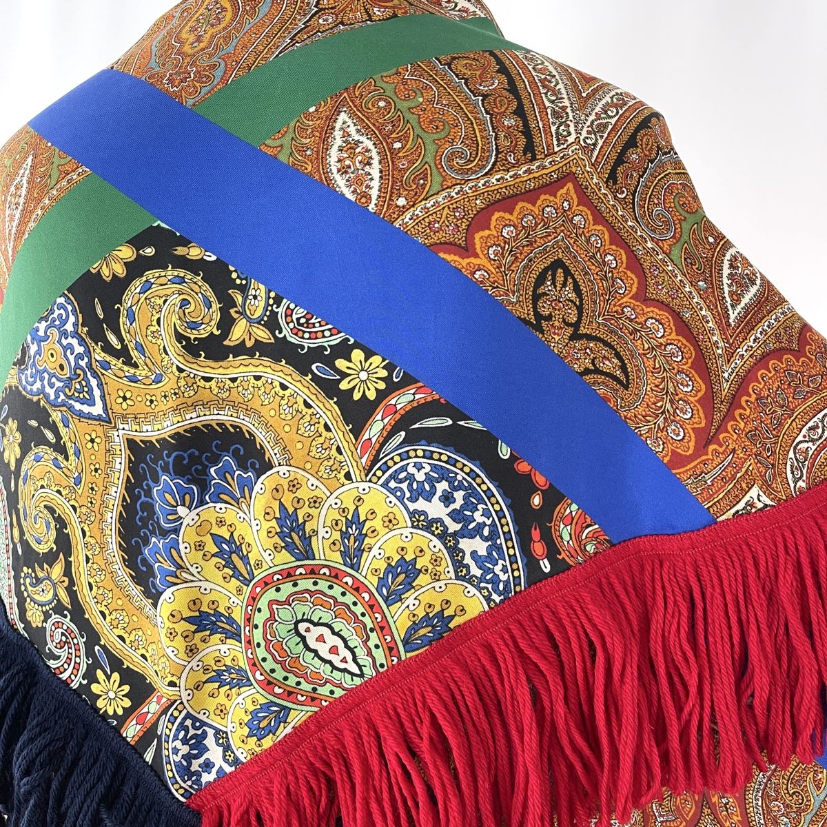 Foulard & Sciarpe: PIERRE-LOUIS MASCIA New Fringe Patchwork Shawl – Nuovo (secondo la descrizione) da Emmen venduto da Nightingale_2022 5