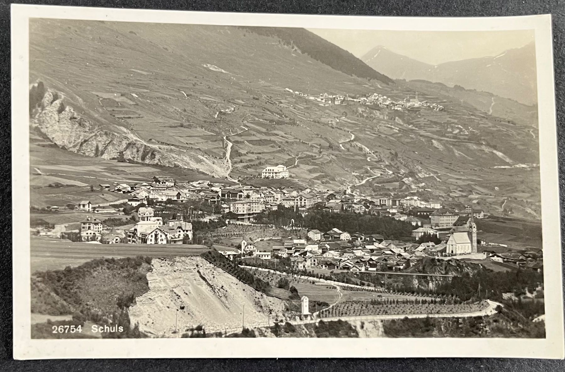Cartoline postali: Schuls/ SCUOL, Ansicht ca. 1930 – Usato da Wabern venduto da DaxKarten-75
