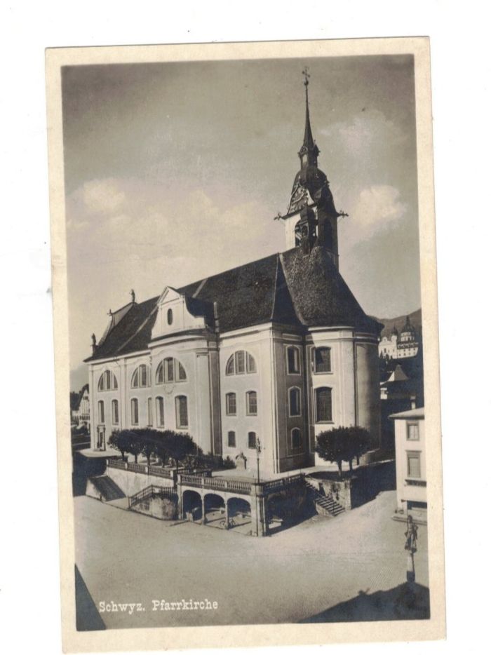 Ansichtskarten: Schwyz Kirche Pfarrkirche Religion – Neu (gemäss Beschreibung) aus Widnau von Seppl480
