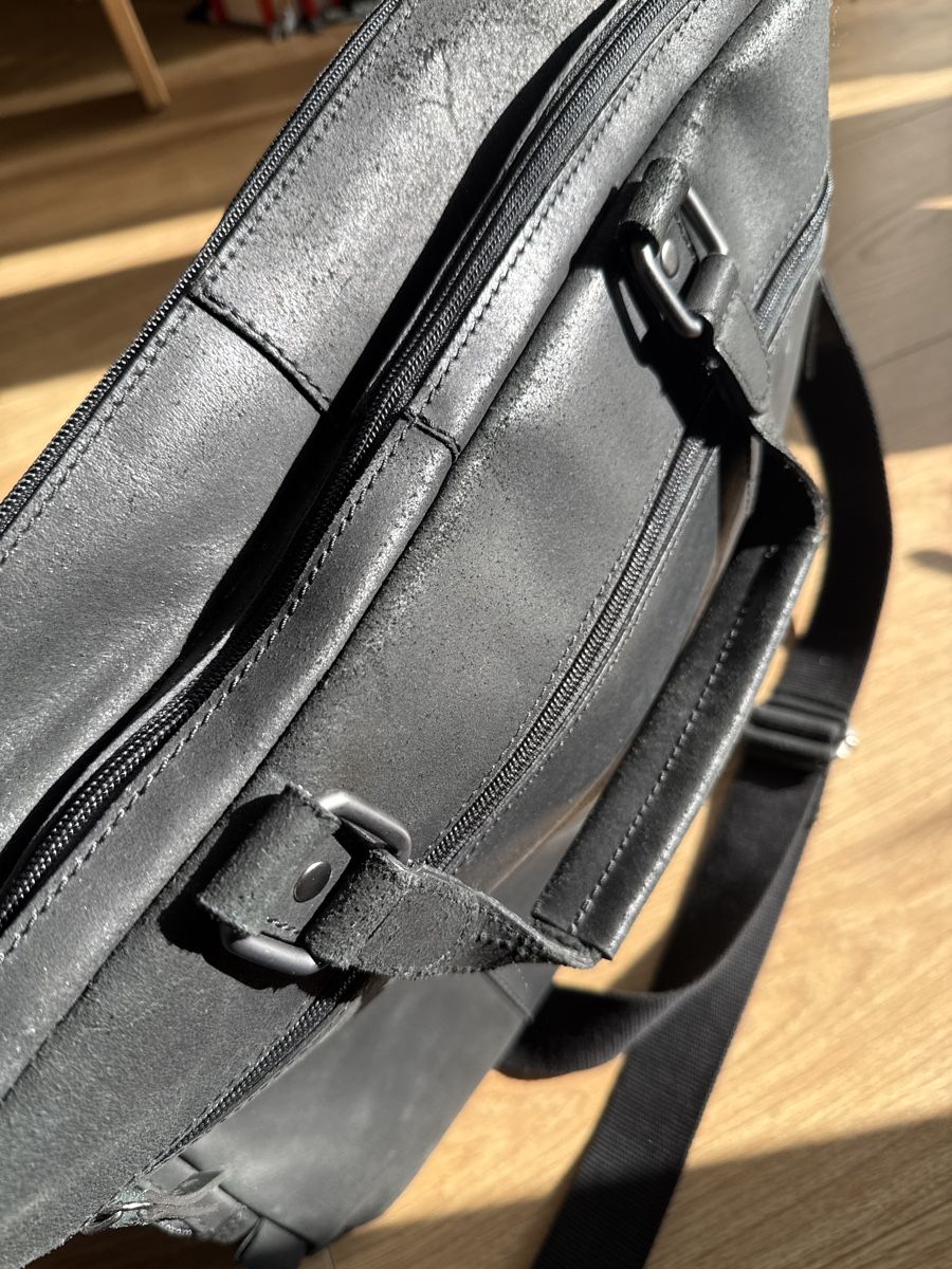 Borse: Jost Leder Designer Laptoptasche schwarz – Usato da Zürich venduto da HanBel 5