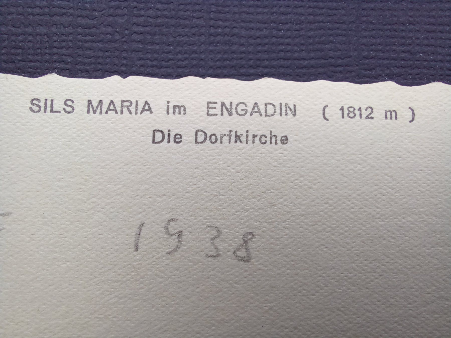 Cartoline postali: GR, Sils Maria im Engadin, ca. 1938 – Usato da Aarau Rohr venduto da mgvw 2