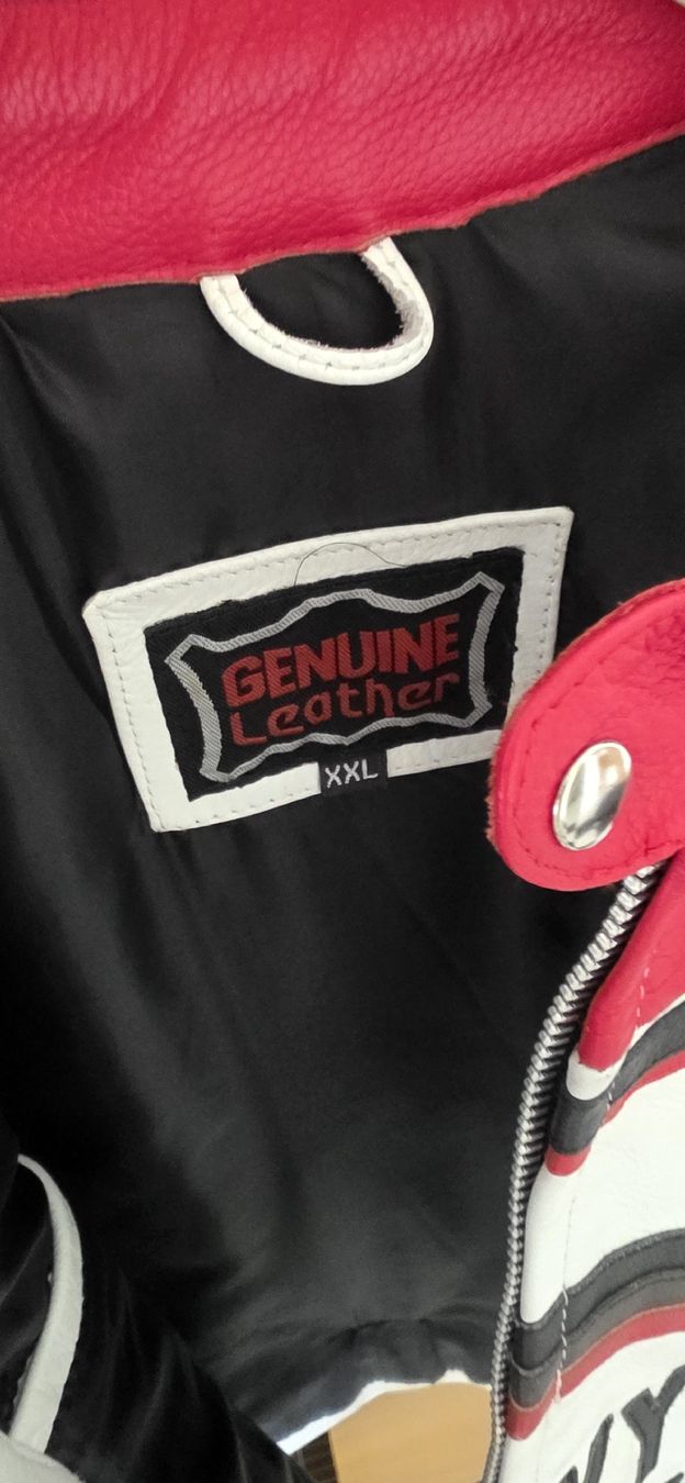 Giacche: Coole Racing-Lederjacke "Lucky Strike" - Grösse XXL – Usato da Biel/Bienne venduto da Popoff1 1