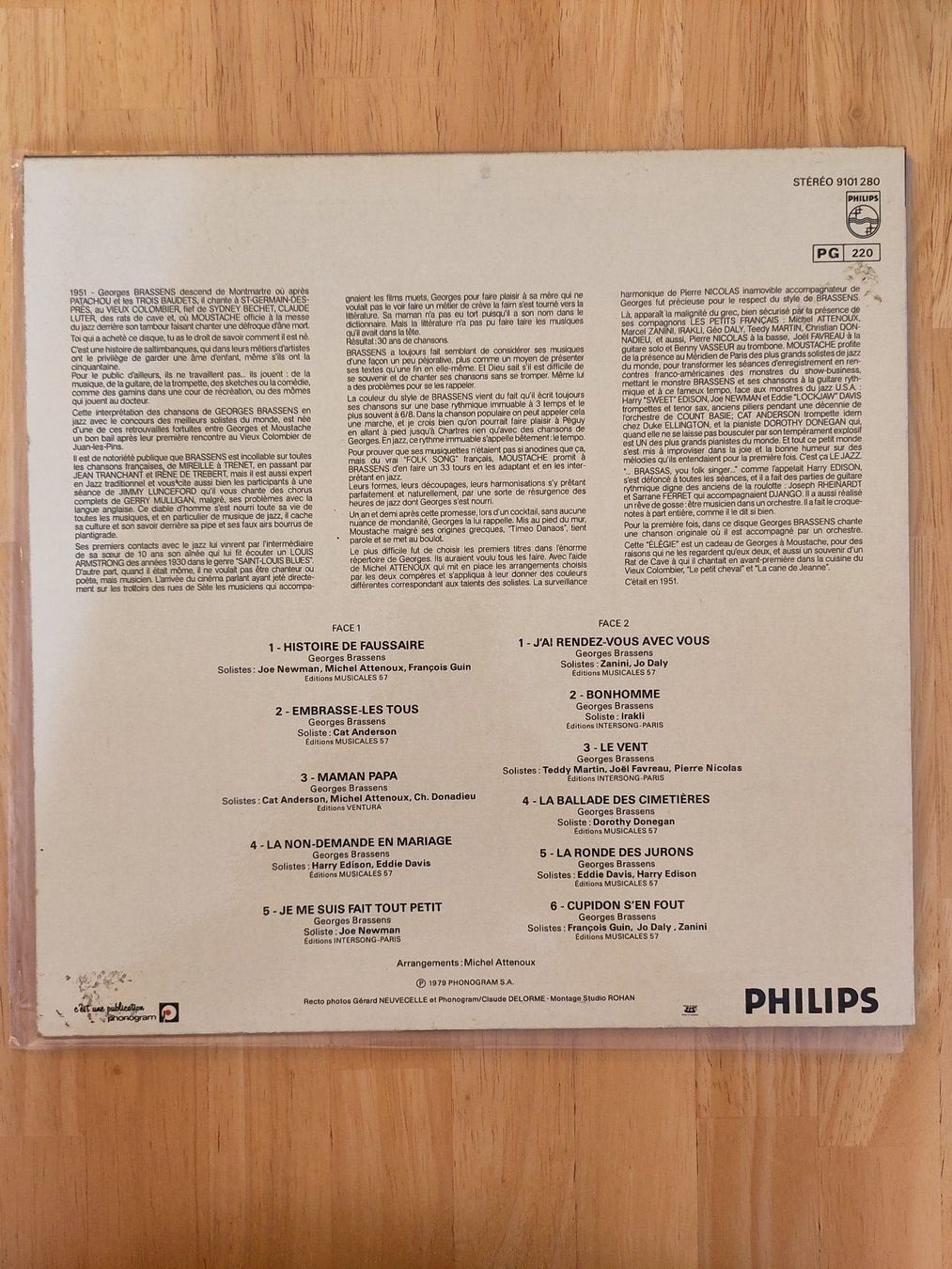 Dischi in vinile: Georges Brassens | "Joue Avec Moustache vol. 2" | LP – Usato da Lausanne venduto da Otvald 1