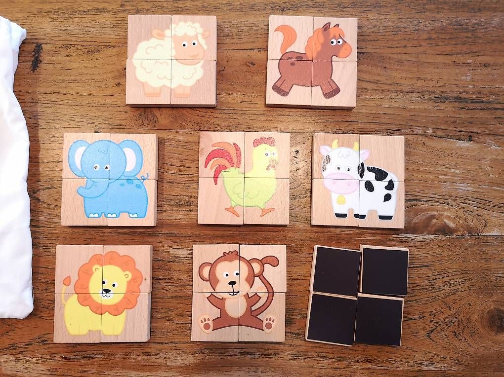 Puzzles: Magnetische Tier-Blockpuzzle aus Holz – Gebraucht aus Kriens von fra_82mr 1